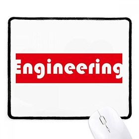 Dıythinker Siyah Course And Major Engineering Kırmızı Kaymaz Fare Altlığı
