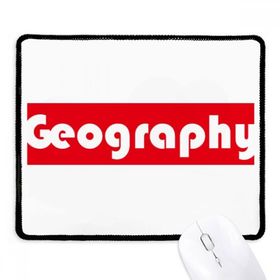 Dıythinker Siyah Course and Major Geography Kırmızı Kaymaz Fare Altlığı