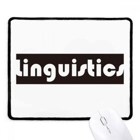Dıythinker Siyah Course And Major Linguistics Siyah Kaymaz Fare Altlığı