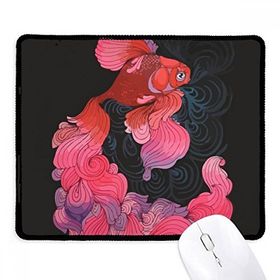 Dıythinker Siyah Cyprinoid Kırmızı Pembe Mor Kuyruk Kaymaz Fare Altlığı