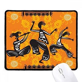 Dıythinker Siyah Dance People Meksika Totems Meksika Kaymaz Fare Altlığı