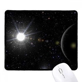 Dıythinker Siyah Dark Sky Night Beyaz Kaymaz Fare Altlığı