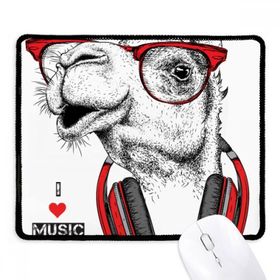 Dıythinker Siyah Deve Kulaklığı Rock Müzik Boyama Kaymaz Fare Altlığı