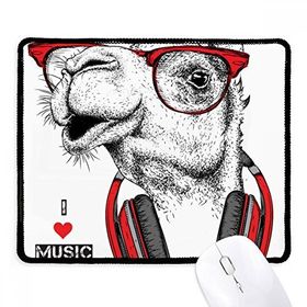 Dıythinker Siyah Deve Kulaklığı Rock Müzik Boyama Kaymaz Fare Altlığı