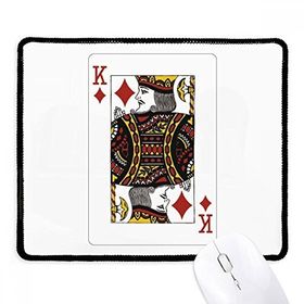 Dıythinker Siyah Diamond K Kartları Desenli Kaymaz Fare Altlığı