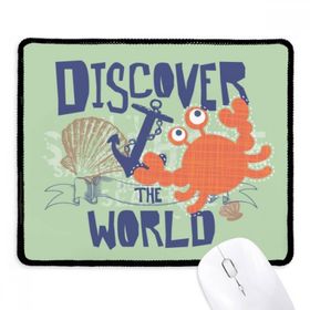 Dıythinker Siyah Discover World Yengeç Deniz Organizması Kaymaz Fare Altlığı