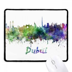 Dıythinker Siyah Dubai Birleşik Arap Emirlikleri Şehri Kaymaz Fare Altlığı