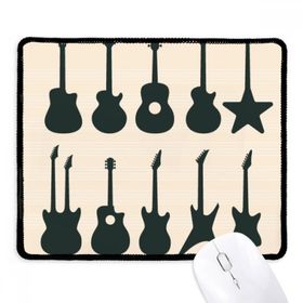 Dıythinker Siyah Elektrikli Gitar Müzik Canlılık Sesleri Kaymaz Fare Altlığı