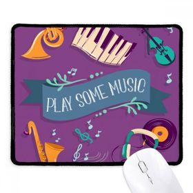 Dıythinker Siyah Elektrikli Piyano Müzik Kulaklığı Sesler Kaymaz Fare Altlığı