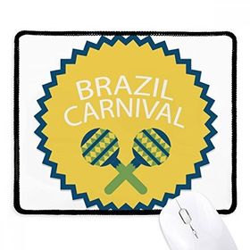 Dıythinker Siyah Enstrüman Celebrate Brazil Karnaval Kaymaz Fare Altlığı