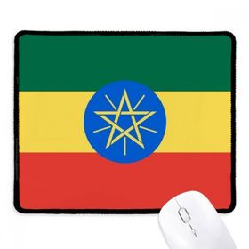 Dıythinker Siyah Etiyopya Ulusal Bayrak Afrika Ülke Kaymaz Fare Altlığı