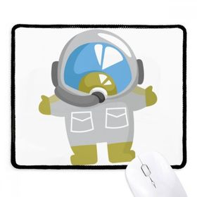 Dıythinker Siyah Evren ve Uzaylı Güzel Astronot Kaymaz Fare Altlığı