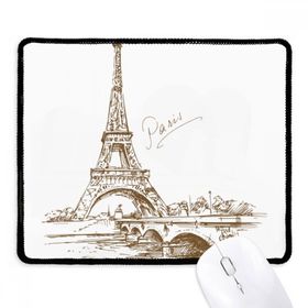 Dıythinker Siyah Eyfel Kulesi Paris Fransa Kaymaz Fare Altlığı