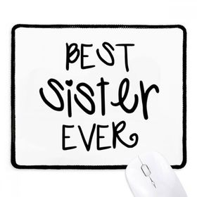 Dıythinker Siyah Family Love Bless Best Sister Alıntıları Kaymaz Fare Altlığı
