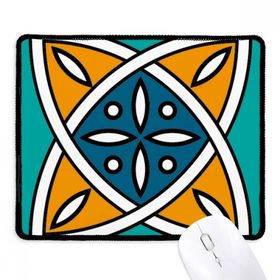 Dıythinker Siyah Fas Stili Geometri Soyut Desen Kaymaz Fare Altlığı
