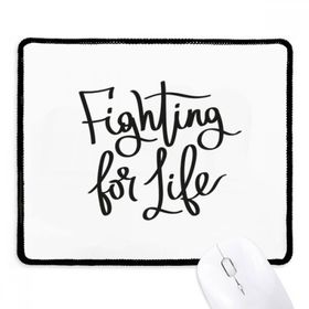 Dıythinker Siyah Fighting for Life Alıntı Kaymaz Fare Altlığı