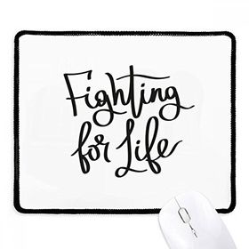 Dıythinker Siyah Fighting for Life Alıntı Kaymaz Fare Altlığı
