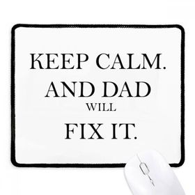 Dıythinker Siyah Fix It Dad Festival Alıntı Kaymaz Fare Altlığı