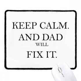 Dıythinker Siyah Fix It Dad Festival Alıntı Kaymaz Fare Altlığı