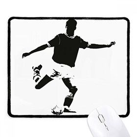 Dıythinker Siyah Fiziksel Eğitim Futbol Atışı Kaymaz Fare Altlığı