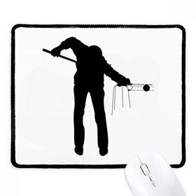 Dıythinker Siyah Fiziksel Eğitim Spor Bilardo Kaymaz Fare Altlığı