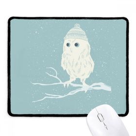 Dıythinker Siyah Freehand Sketch Owl Head Kaymaz Fare Altlığı