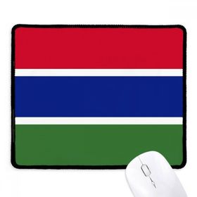 Dıythinker Siyah Gambiya Ulusal Bayrağı Afrika Ülke Kaymaz Fare Altlığı
