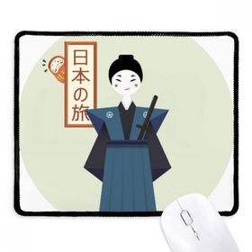 Dıythinker Siyah Geleneksel Japon Antik Bushi Kaymaz Fare Altlığı