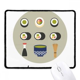 Dıythinker Siyah Geleneksel Japon Yerel Yiyecek Sushi Kaymaz Fare Altlığı