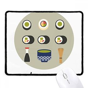Dıythinker Siyah Geleneksel Japon Yerel Yiyecek Sushi Kaymaz Fare Altlığı