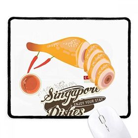 Dıythinker Siyah Geleneksel Singapur Hainanese Tavuk Kaymaz Fare Altlığı