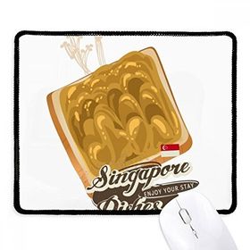 Dıythinker Siyah Geleneksel Singapur Kaya Tost Kaymaz Fare Altlığı