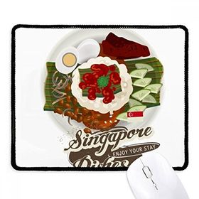 Dıythinker Siyah Geleneksel Singapur Nasi Lemak Kaymaz Fare Altlığı