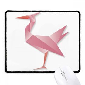 Dıythinker Siyah Geometrik Soyut Flamingo Origami Desenli Kaymaz Fare Altlığı