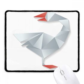 Dıythinker Siyah Geometrik Soyut Kaz Origami Desenli Kaymaz Fare Altlığı
