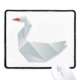 Dıythinker Siyah Geometrik Soyut Kaz Origami Desenli Kaymaz Fare Altlığı