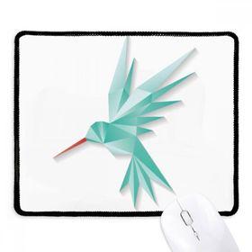 Dıythinker Siyah Geometrik Soyut Kuş Origami Desenli Kaymaz Fare Altlığı