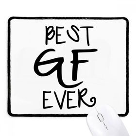Dıythinker Siyah Girlfriend Best GF Ever Sevgililer Günü Kaymaz Fare Altlığı