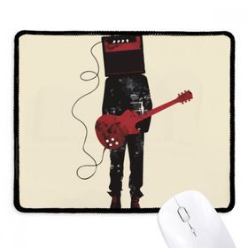 Dıythinker Siyah Gitar Müzik Enstrümanları Çılgın Adam Kaymaz Fare Altlığı