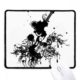 Dıythinker Siyah Gitar Müzik Enstrümanları Çılgın Desen Kaymaz Fare Altlığı