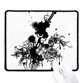 Dıythinker Siyah Gitar Müzik Enstrümanları Çılgın Desen Kaymaz Fare Altlığı
