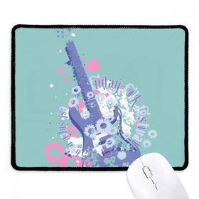 Dıythinker Siyah Gitar Müzik Taze Desen İllüstrasyon Kaymaz Fare Altlığı