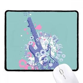 Dıythinker Siyah Gitar Müzik Taze Desen İllüstrasyon Kaymaz Fare Altlığı
