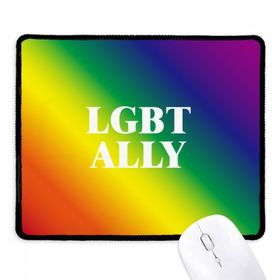 Dıythinker Siyah Gradyan LGBT Ally Gökkuşağı Homo Kaymaz Fare Altlığı