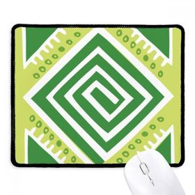 Dıythinker Siyah Green Squares Meksika Totems Antik Medeniyet Kaymaz Fare Altlığı