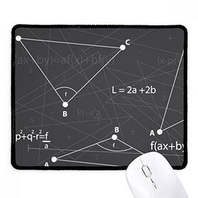Dıythinker Siyah Gri Açılı Matematiksel Formül Hesap Kaymaz Fare Altlığı