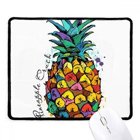 Dıythinker Siyah Güçlü Renk Ananas Tropik Meyve Kaymaz Fare Altlığı