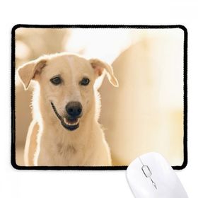 Dıythinker Siyah Gülümseme Beyaz Köpek Evcil Hayvan Resmi Kaymaz Fare Altlığı