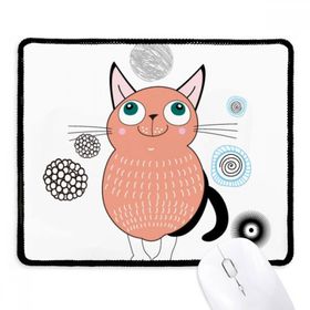 Dıythinker Siyah Gülümseme Hayvan Pembe Kedi Kaymaz Fare Altlığı
