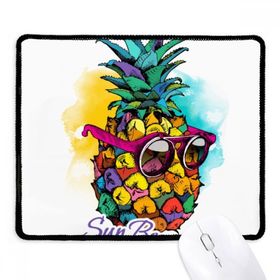 Dıythinker Siyah Güneş Gözlüğü Ananas Tropik Stil Meyve Kaymaz Fare Altlığı